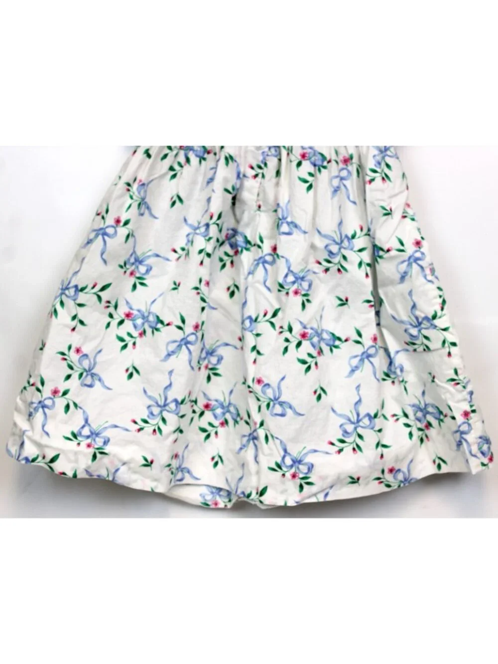 Simi Baby 2pc Dress Bloomer Diaper Cover sz 24m Floral Flowers Lace Trim Puff